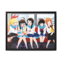 Load image into Gallery viewer, Nisekoi Chitoge Kirisaki, Kosaki Onodera, Seishirou Tsugumi, Marika Tachibana, Ruri Miyamoto Canvas Framed Art Print