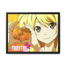 Load image into Gallery viewer, Fairy Tail Natsu Dragneel, Lucy Heartfilia Canvas Framed Art Print
