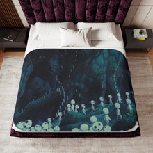 Load image into Gallery viewer, Anime Princess Mononoker Sherpa Blanket