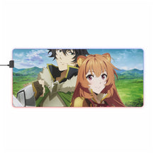 Load image into Gallery viewer, Naofumi and raphtalia RGB LED Mouse Pad (Desk Mat)