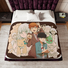 Load image into Gallery viewer, Mob Psycho 100 Arataka Reigen, Shigeo Kageyama, Ekubo Sherpa Blanket