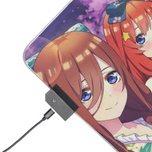 Load image into Gallery viewer, The Quintessential Quintuplets Miku Nakano, Itsuki Nakano, Nino Nakano, Yotsuba Nakano, Ichika Nakano RGB LED Mouse Pad (Desk Mat)