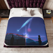 Load image into Gallery viewer, Your Name Mitsuha Miyamizu, Taki Tachibana Sherpa Blanket