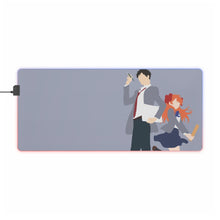 Load image into Gallery viewer, Monthly Girls' Nozaki-kun Chiyo Sakura, Umetarou Nozaki RGB LED Mouse Pad (Desk Mat)