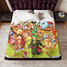 Load image into Gallery viewer, Anime One Piece Sherpa Blanket