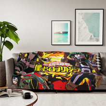 Load image into Gallery viewer, My Hero Academia Izuku Midoriya, Katsuki Bakugou, Tenya Iida, Tsuyu Asui Sherpa Blanket