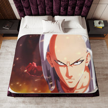 Load image into Gallery viewer, Saitama Sherpa Blanket