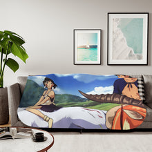 Load image into Gallery viewer, Princess Mononoke Sherpa Blanket
