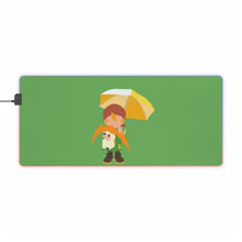 Load image into Gallery viewer, Takeru and Patamon from Digimon Adventure RGB LED Mouse Pad (Desk Mat)