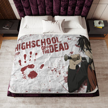 Load image into Gallery viewer, Highschool Of The Dead Sherpa Blanket