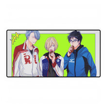 Load image into Gallery viewer, Yuri!!! On Ice Victor Nikiforov, Yuri Plisetsky, Yuuri Katsuki Mouse Pad (Desk Mat)