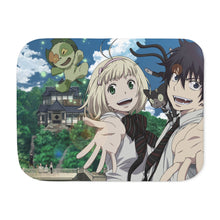 Load image into Gallery viewer, Blue Exorcist Rin Okumura, Kuro, Shiemi Moriyama Sherpa Blanket