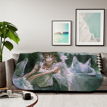 Load image into Gallery viewer, Anime Princess Mononoke Sherpa Blanket