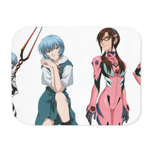 Load image into Gallery viewer, Neon Genesis Evangelion Shinji Ikari, Rei Ayanami Sherpa Blanket