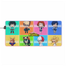 Load image into Gallery viewer, Boku No Hero Academia Chibis RGB LED Mouse Pad (Desk Mat)