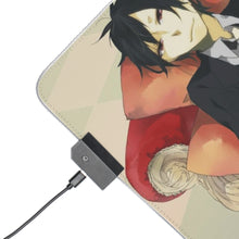 Load image into Gallery viewer, Durarara!! Izaya Orihara RGB LED Mouse Pad (Desk Mat)