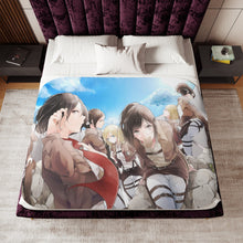 Load image into Gallery viewer, Anime Attack On Titan Sherpa Blanket