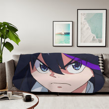 Load image into Gallery viewer, Ryuko in Go Go's hair Sherpa Blanket