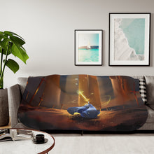 Load image into Gallery viewer, Saber, Woman Warrior Sherpa Blanket