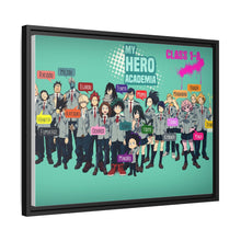 Load image into Gallery viewer, My Hero Academia Izuku Midoriya, Katsuki Bakugou, Shouta Aizawa, Tsuyu Asui Canvas Framed Art Print