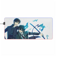 Load image into Gallery viewer, Rin and Yukio Okumura RGB LED Mouse Pad (Desk Mat)