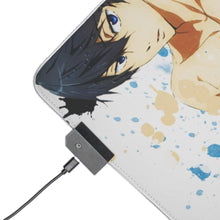 Load image into Gallery viewer, Haruka Nanase Splatter RGB LED Mouse Pad (Desk Mat)