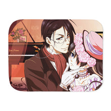 Load image into Gallery viewer, Black Butler Sherpa Blanket