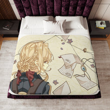 Load image into Gallery viewer, Violet Evergarden Sherpa Blanket