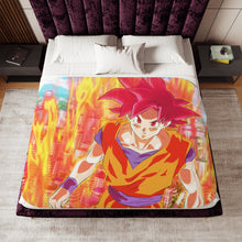 Load image into Gallery viewer, Goku Sherpa Blanket