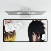 Load image into Gallery viewer, Naruto and Sasuke Mouse Pad (Desk Mat)