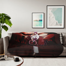 Load image into Gallery viewer, Anime Highschool Of The Dead Sherpa Blanket