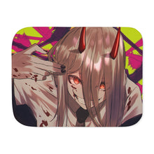 Load image into Gallery viewer, Anime Chainsaw Man Sherpa Blanket