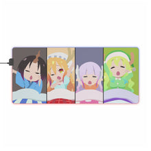 Load image into Gallery viewer, Miss Kobayashi's Dragon Maid Kanna Kamui, Elma, Kobayashi San Chi No Maid Dragon, Quetzalcoatl, Tohru RGB LED Mouse Pad (Desk Mat)