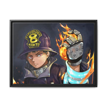 Load image into Gallery viewer, Fire Force Shinra Kusakabe Canvas Framed Art Print