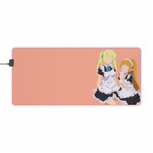 Load image into Gallery viewer, Is It Wrong to Try to Pick Up Girls in a Dungeon? RGB LED Mouse Pad (Desk Mat)