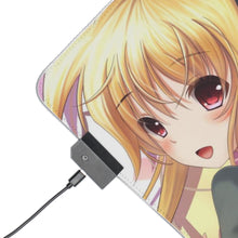 Load image into Gallery viewer, Magical Girl Lyrical Nanoha RGB LED Mouse Pad (Desk Mat)