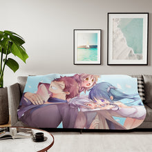 Load image into Gallery viewer, Liliruca,Bell,Hestia and Welf Sherpa Blanket