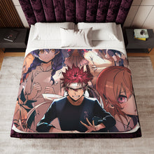 Load image into Gallery viewer, Rindō Kobayashi Alice Nakiri Erina Nakiri and Takumi Aldini Sherpa Blanket