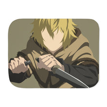 Load image into Gallery viewer, Thorfinn from Vinland Saga Minimalistfor Desktop Sherpa Blanket