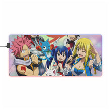 Load image into Gallery viewer, Fairy Tail Natsu Dragneel, Erza Scarlet, Gray Fullbuster, Lucy Heartfilia, Happy RGB LED Mouse Pad (Desk Mat)