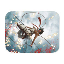 Load image into Gallery viewer, Anime Attack On Titan Sherpa Blanket