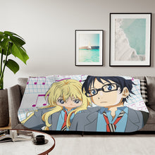 Load image into Gallery viewer, Anime Your Lie in April Sherpa Blanket