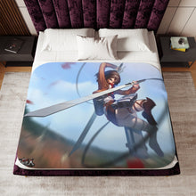 Load image into Gallery viewer, Anime Attack On Titan Sherpa Blanket