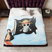 Load image into Gallery viewer, Monkey D. Luffy Sherpa Blanket