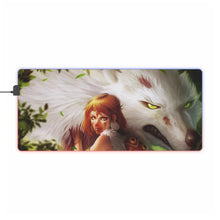 Load image into Gallery viewer, Princess Mononoke RGB LED Mouse Pad (Desk Mat)