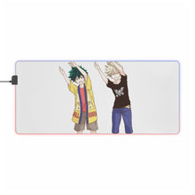 Load image into Gallery viewer, My Hero Academia Izuku Midoriya, Katsuki Bakugou RGB LED Mouse Pad (Desk Mat)
