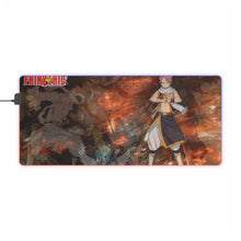 Load image into Gallery viewer, Fairy Tail Natsu Dragneel, Happy RGB LED Mouse Pad (Desk Mat)