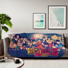 Load image into Gallery viewer, Dragon Ball Z Sayajins! Sherpa Blanket