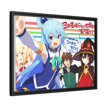 Load image into Gallery viewer, Anime KonoSuba - God’s blessing on this wonderful world!!r Canvas Framed Art Print