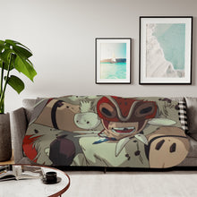 Load image into Gallery viewer, Anime Princess Mononoker Sherpa Blanket